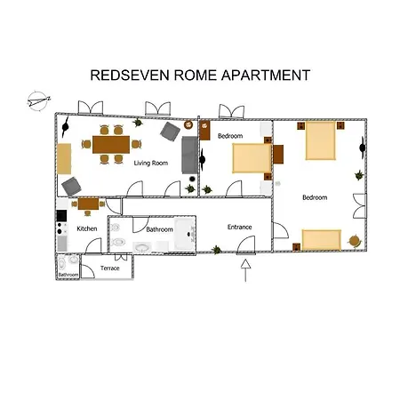 アパート Redseven ローマ